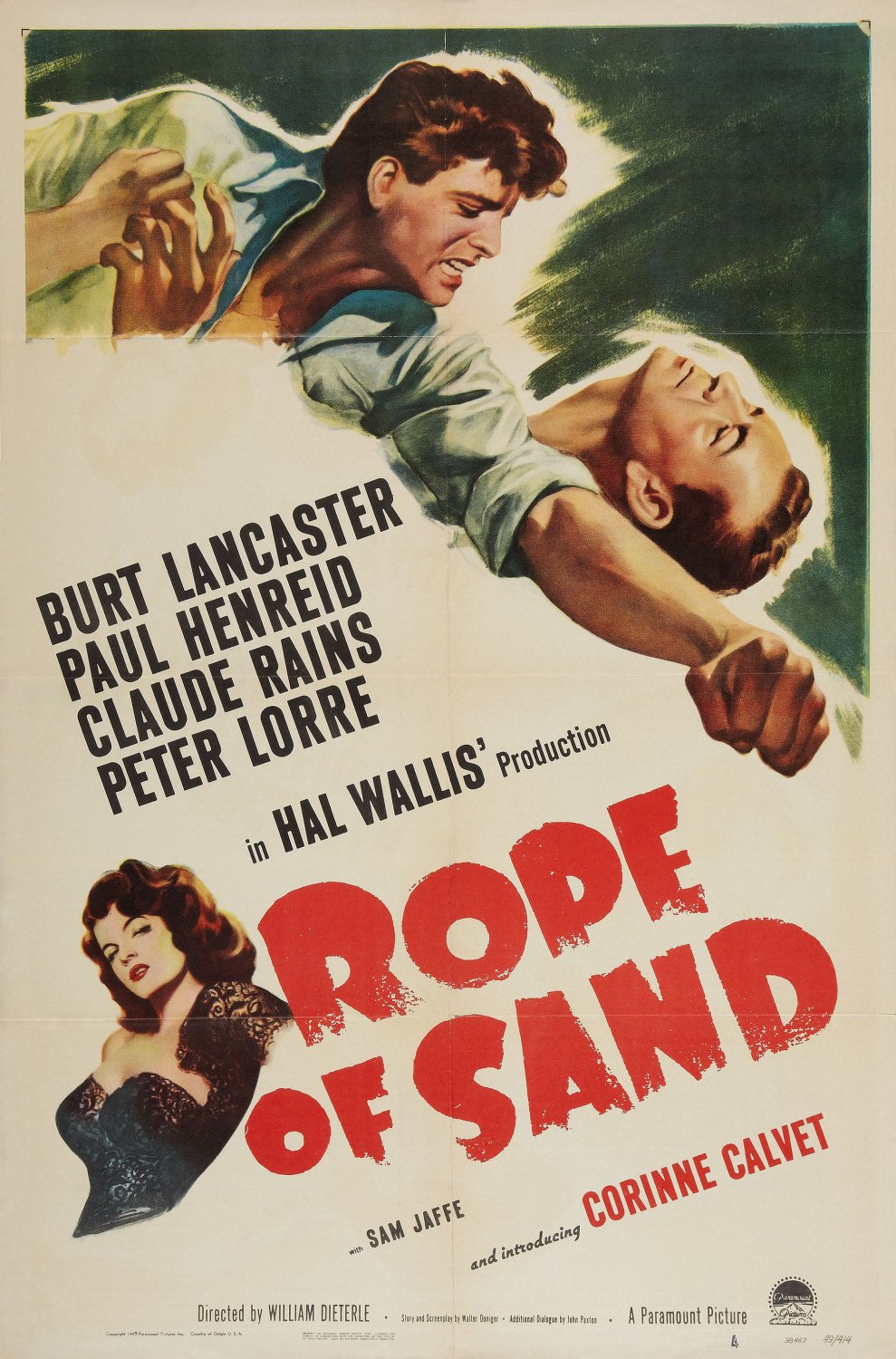 Rope Of Sand (1949) - Burt Lancaster Colorized Version  DVD