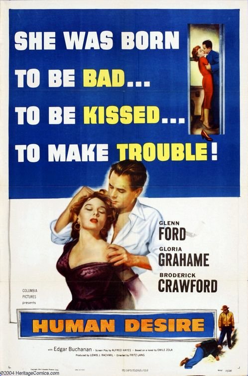 Human Desire (1954) - Glenn Ford  Colorized Version DVD