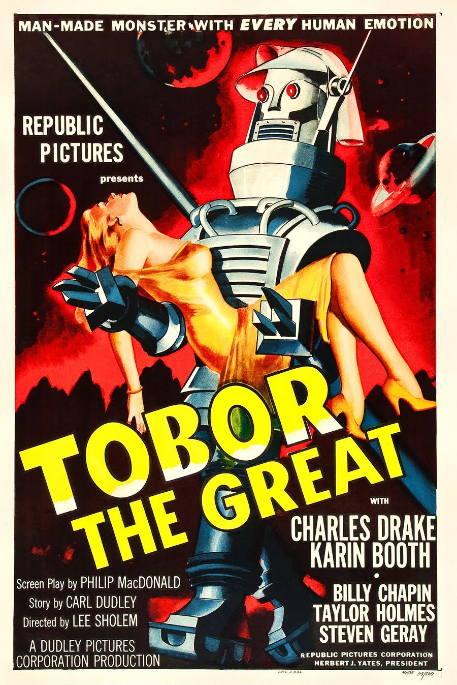 Tobor The Great (1954) - Charles Drake  Colorized Version  DVD
