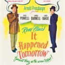 It Happened Tomorrow (1944) - Dick Powell  Colorized Version  DVD