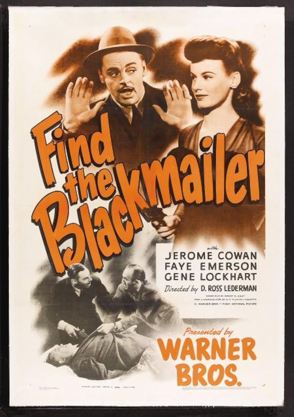 Find The Blackmailer (1943) - Jerome Cowan  Colorized Version  DVD