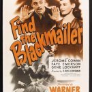 Find The Blackmailer (1943) - Jerome Cowan  Colorized Version  DVD
