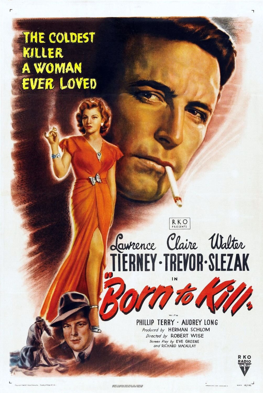 Born To Kill (1947) - Lawrence Tierney Colorized Version  DVD