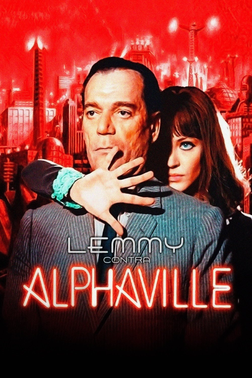 Alphaville (1965) - Eddie Constantine  Colorized Version  DVD