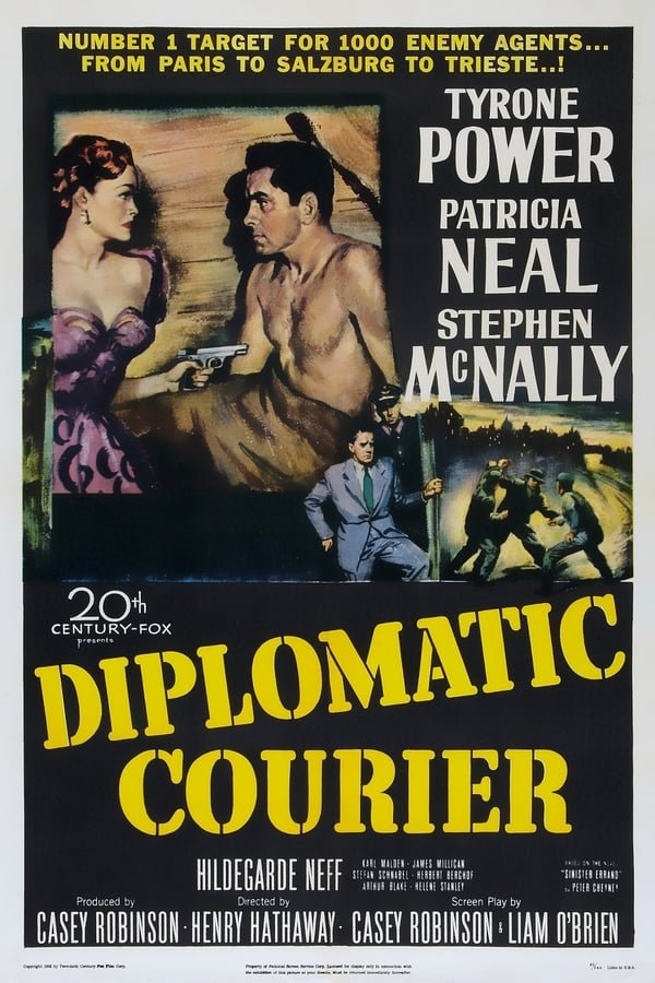 Diplomatic Courier (1952) - Tyrone Power  Colorized Version  DVD