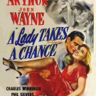 A Lady Takes A Chance (1943) - John Wayne  Colorized Version  DVD