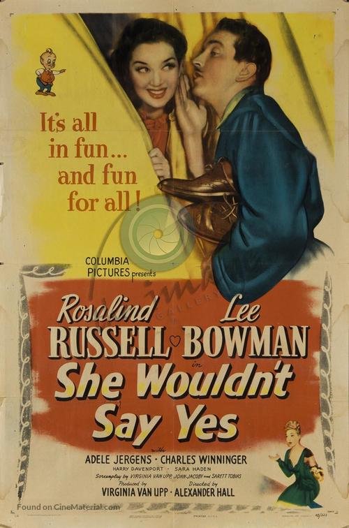 She Wouldn&Acirc;&acute;t Say Yes (1945) - Rosalind Russell  Colorized Version  DVD