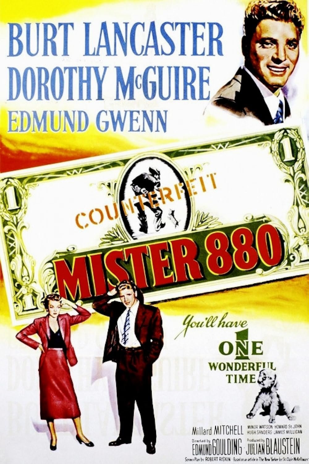 Mister 880 (1950) - Burt Lancaster  Colorized Version  DVD