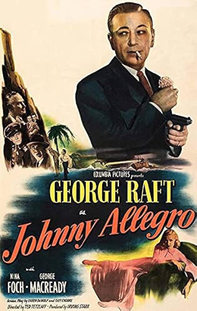 Johnny Allegro (1949) - George Raft  Colorized Version  DVD
