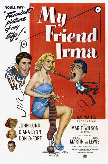 My Friend Irma (1949) - Jerry Lewis  Colorized Version  DVD