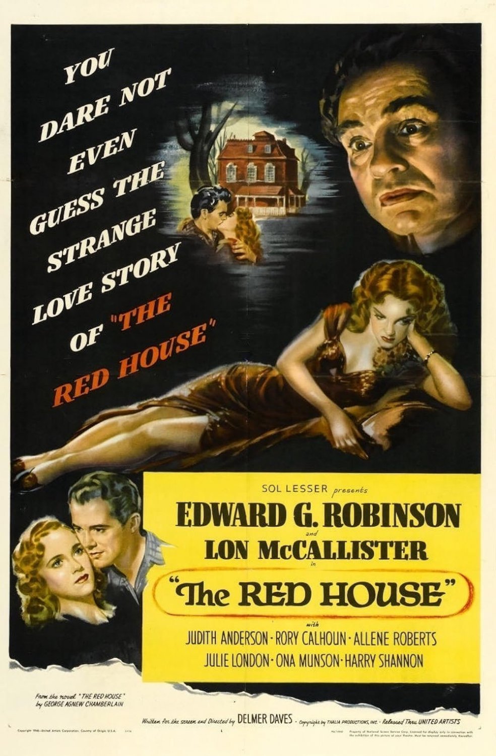 The Red House (1947) - Edward G. Robinson  Colorized Version DVD