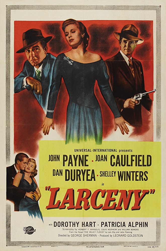 Larceny (1948) - John Payne  Colorized Version  DVD