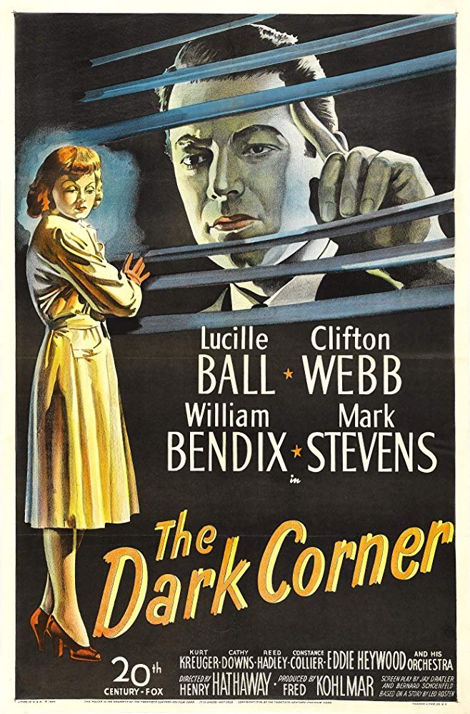 The Dark Corner (1946) - Lucille Ball  Colorized Version DVD