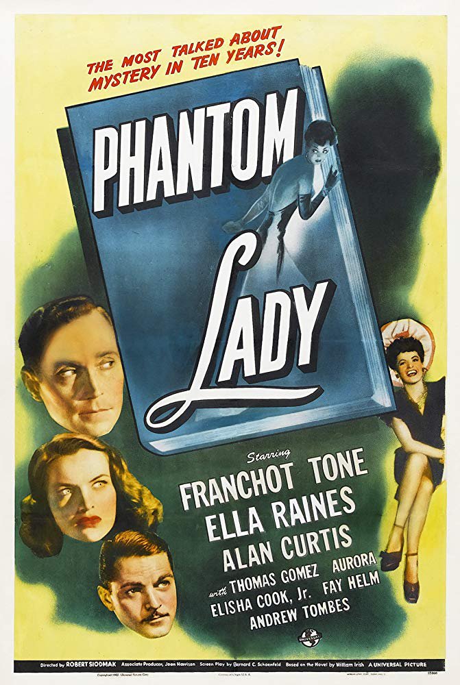 Phantom Lady (1944) - Ella Raines  Colorized Version DVD