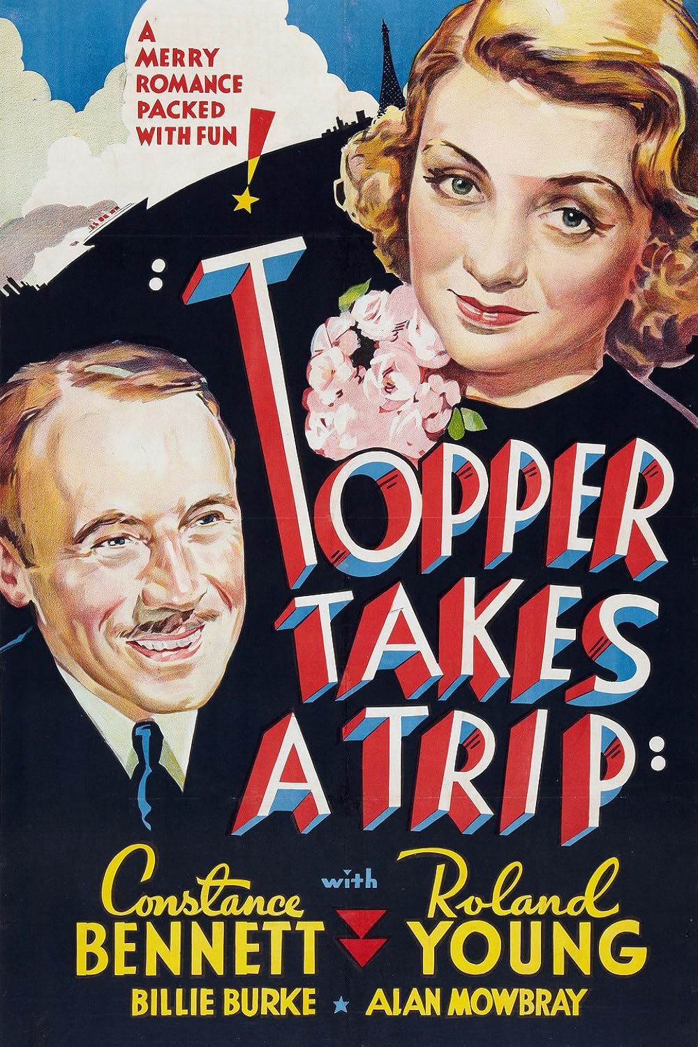 Topper Takes A Trip (1938) - Constance Bennett  Colorized Version  DVD