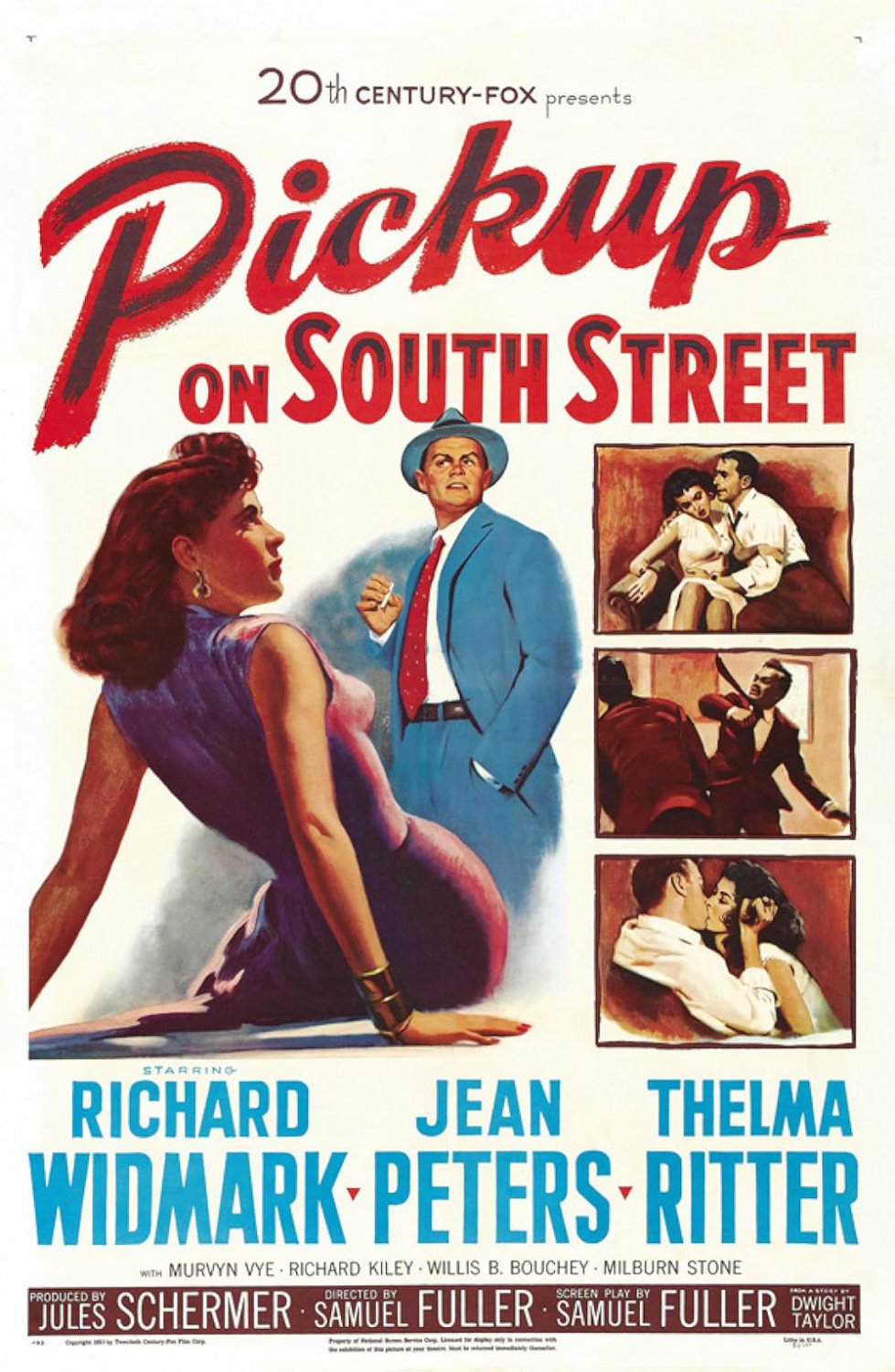 Pickup On South Street (1953) - Richard Widmark  Colorized Version  DVD