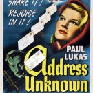 Address Unknown (1944) - Paul Lukas  Colorized Version  DVD