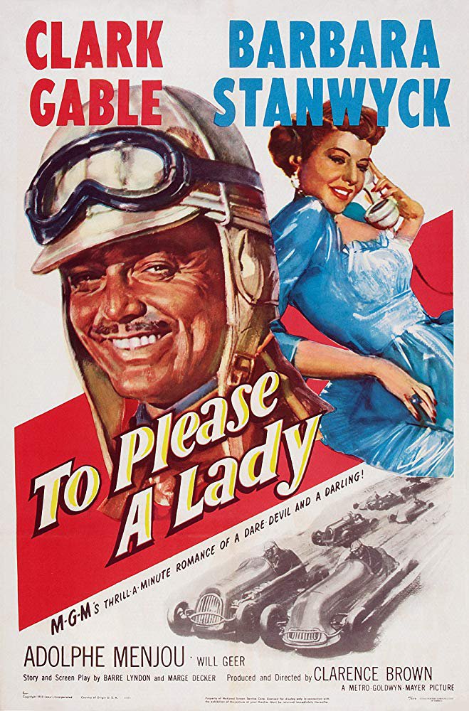 To Please A Lady (1950) - Clark Gable  Colorized Version DVD