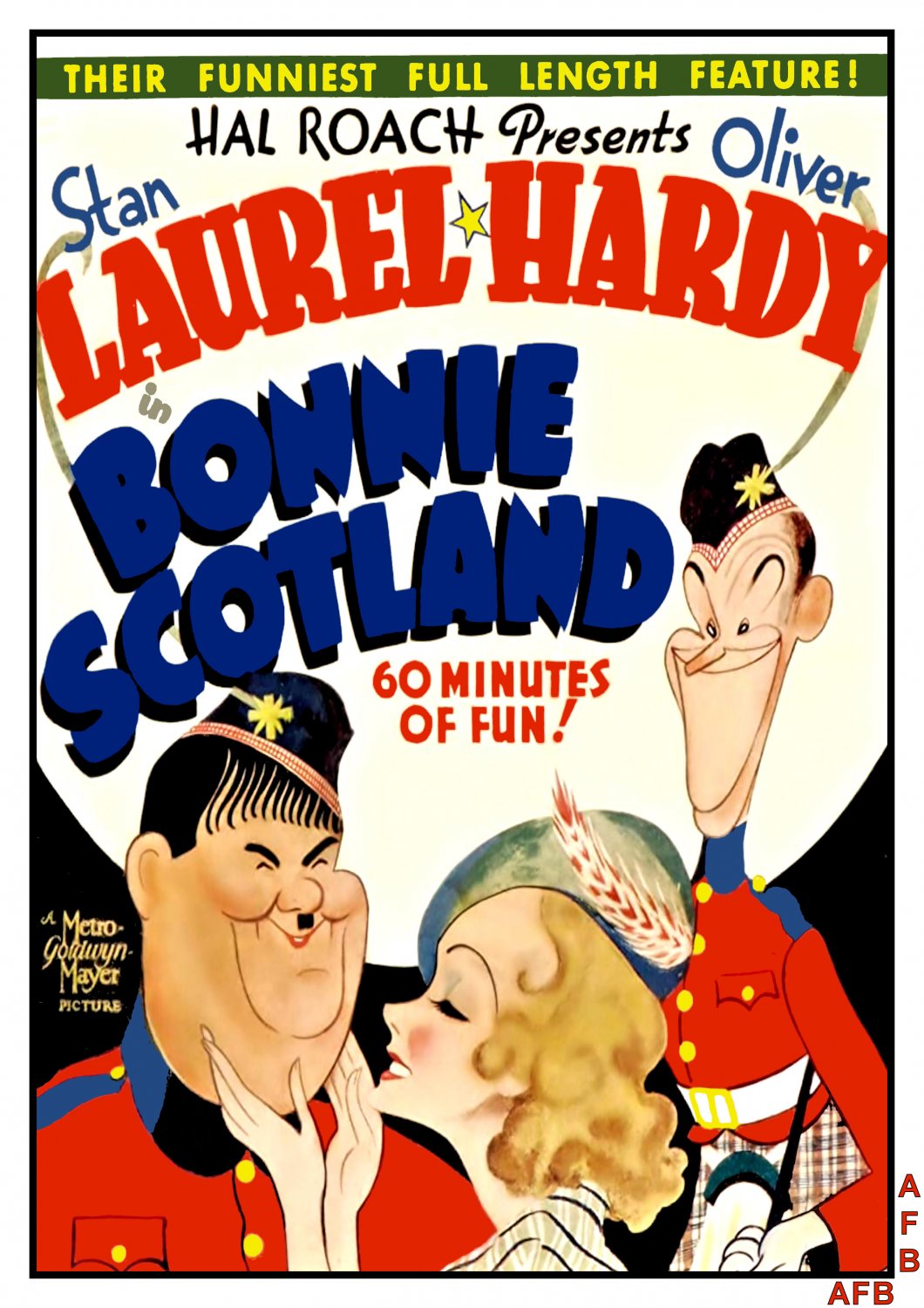 Bonnie Scotland (1935) - Laurel & Hardy  Colorized Version  DVD
