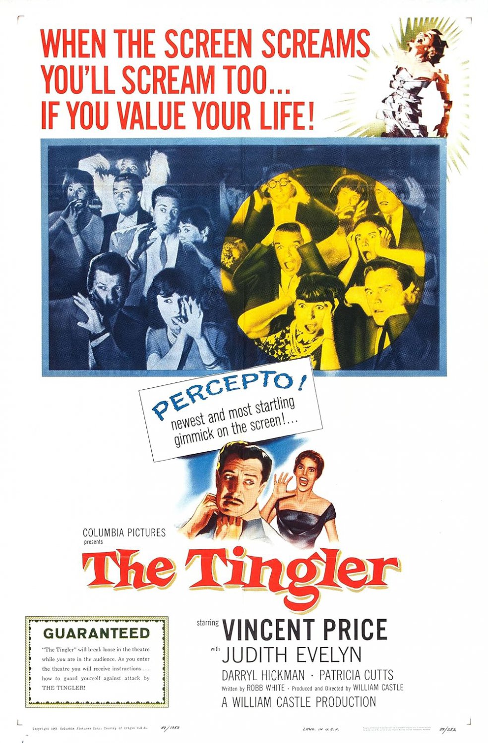 The Tingler (1959) - Vincent Price  Colorized Version DVD