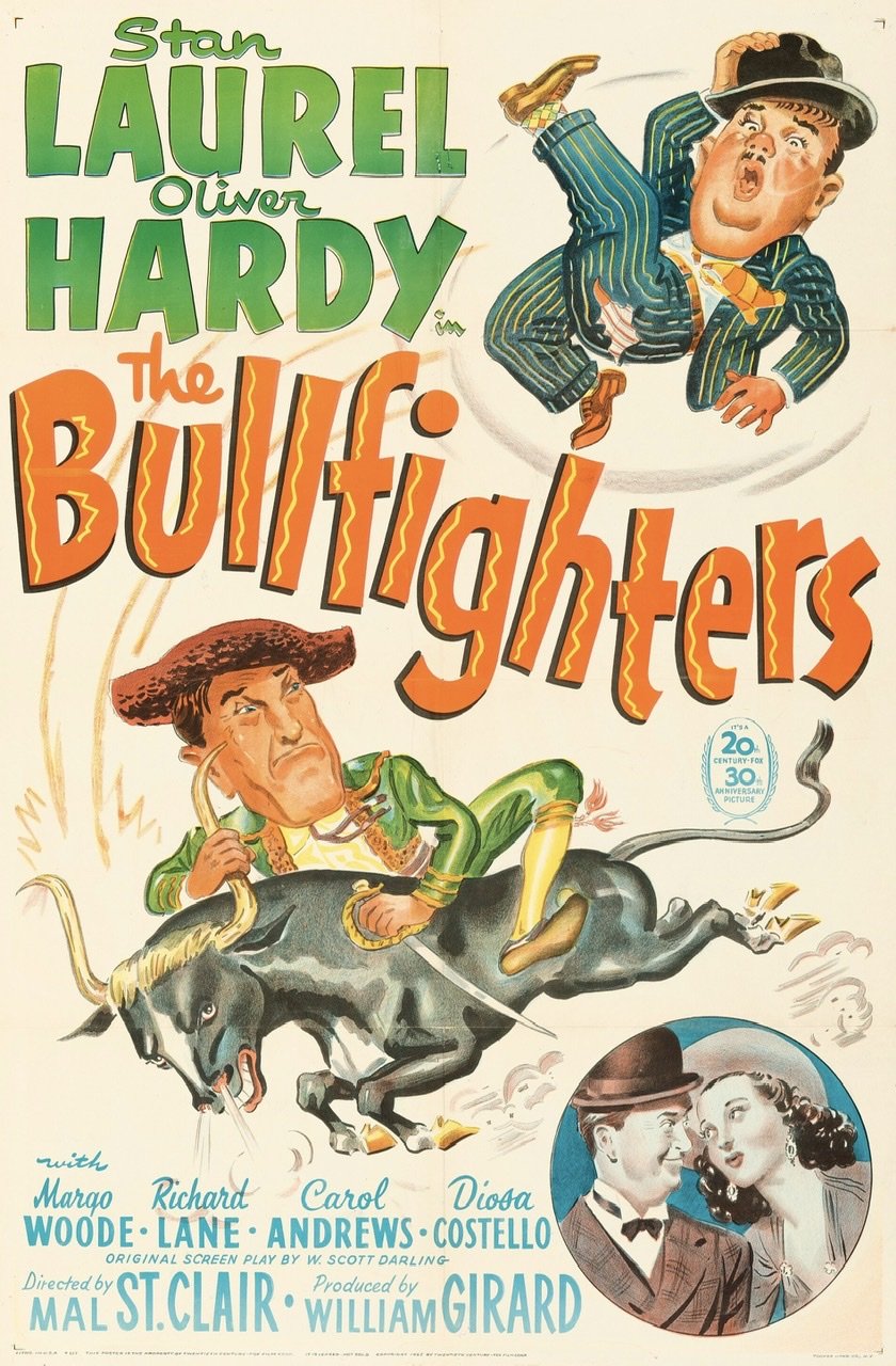 The Bullfighters (1945) - Laurel & Hardy  Colorized Version  DVD