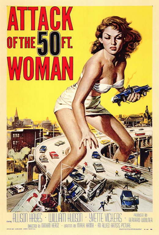Attack Of The 50 Ft. Woman (1958) - Allison Hayes  Colorized Version DVD