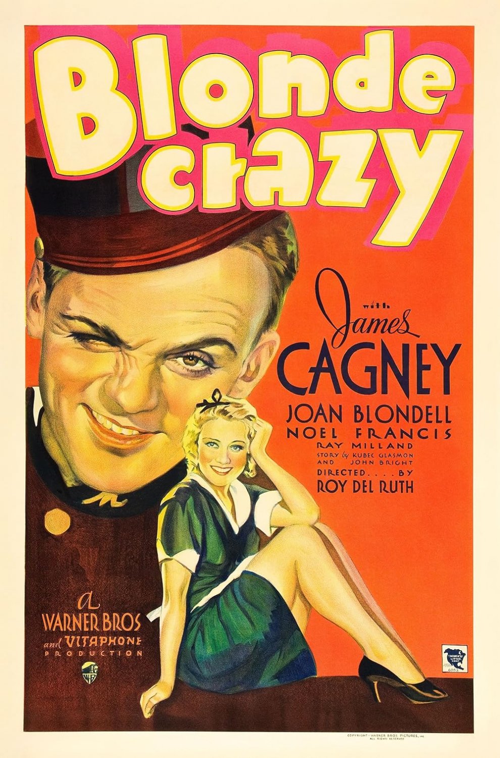 Blonde Crazy (1931) - James Cagney  Colorized Version  DVD