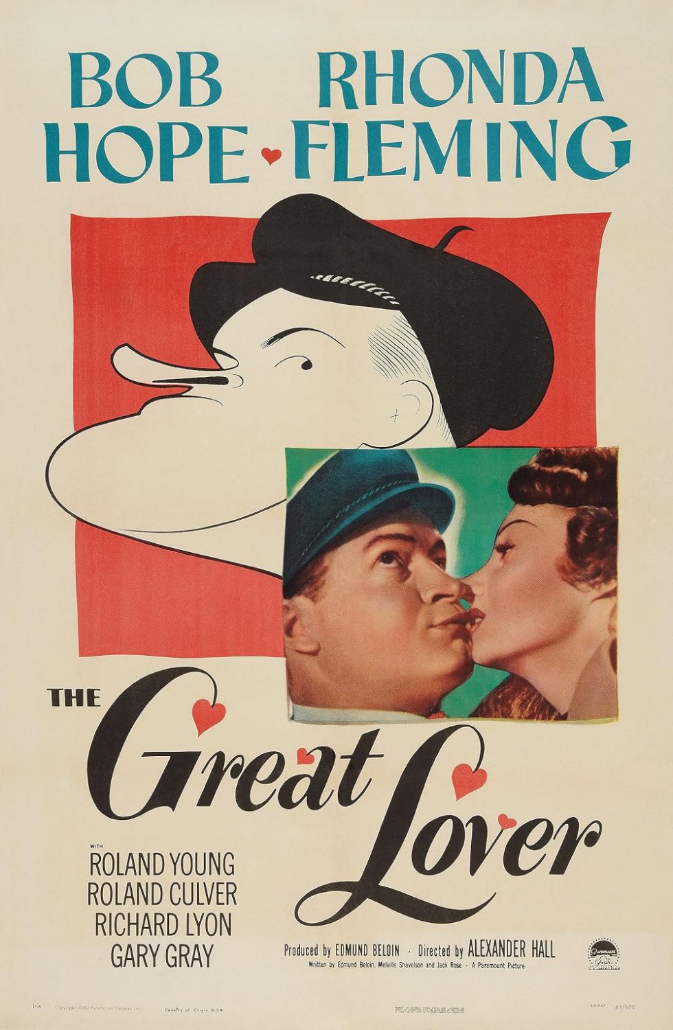The Great Lover (1949) - Bob Hope  Colorized Version  DVD
