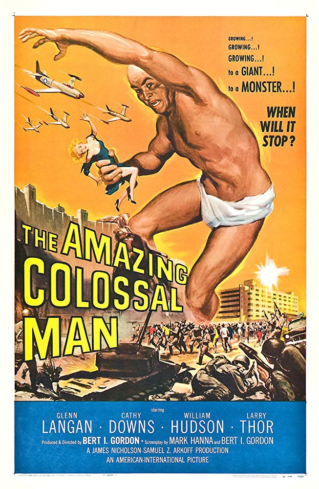 The Amazing Colossal Man (1957) - Glenn Langan  Colorized Version DVD