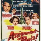 Assignment : Paris (1952) - Dana Andrews   DVD