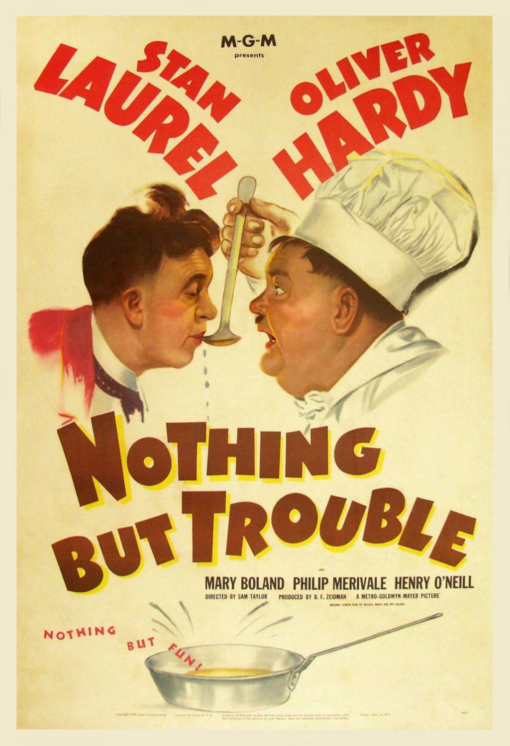 Nothing But Trouble (1944) - Laurel & Hardy  Colorized Version  DVD