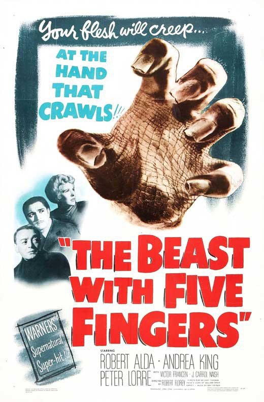The Beast With Five Fingers (1946) - Peter Lorre  Colorized Version  DVD