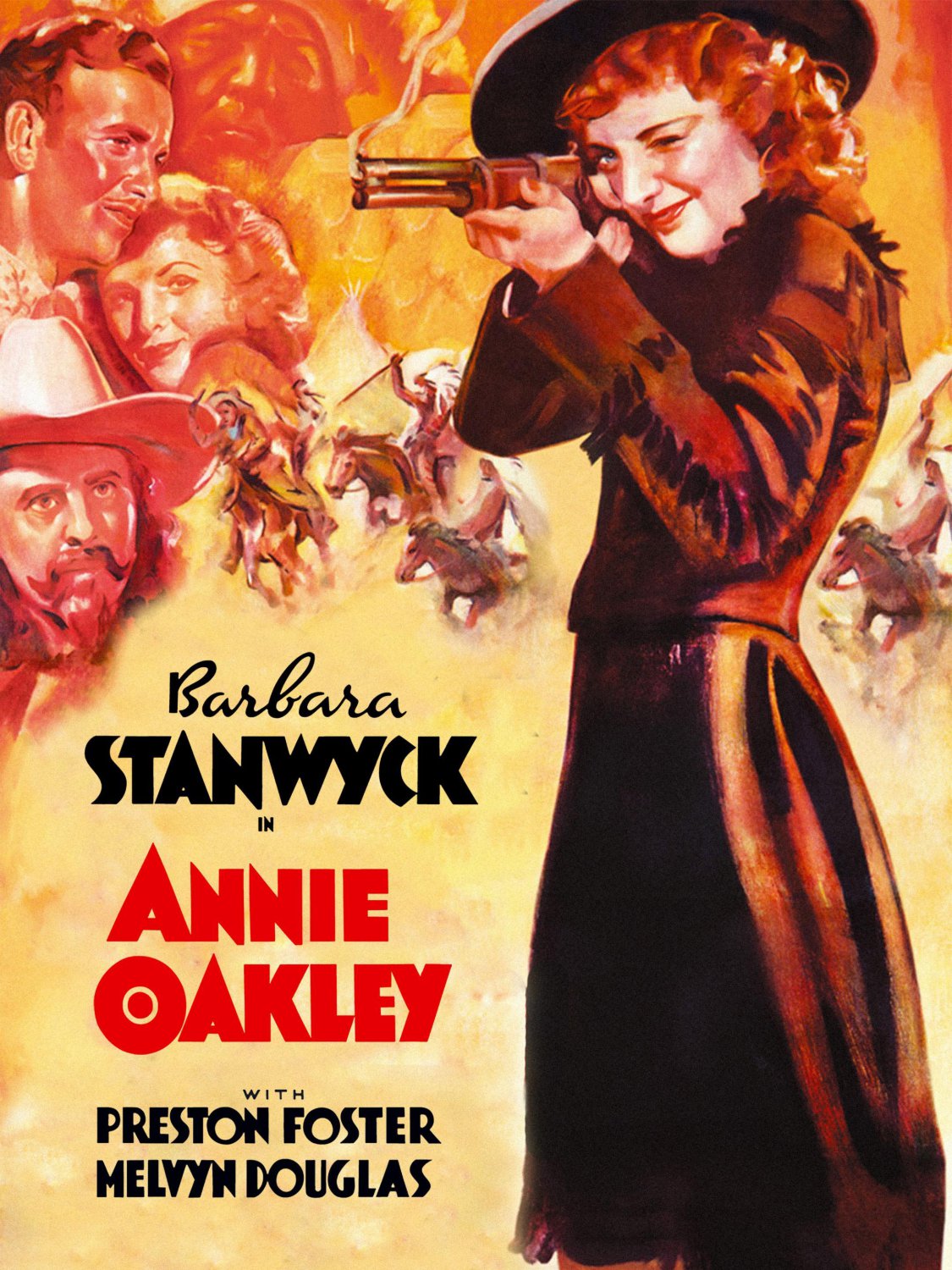 Annie Oakley (1935) - Barbara Stanwyck  Colorized Version  DVD