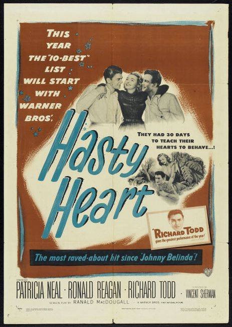 The Hasty Heart (1949) - Ronald Reagan  Colorized Version  DVD