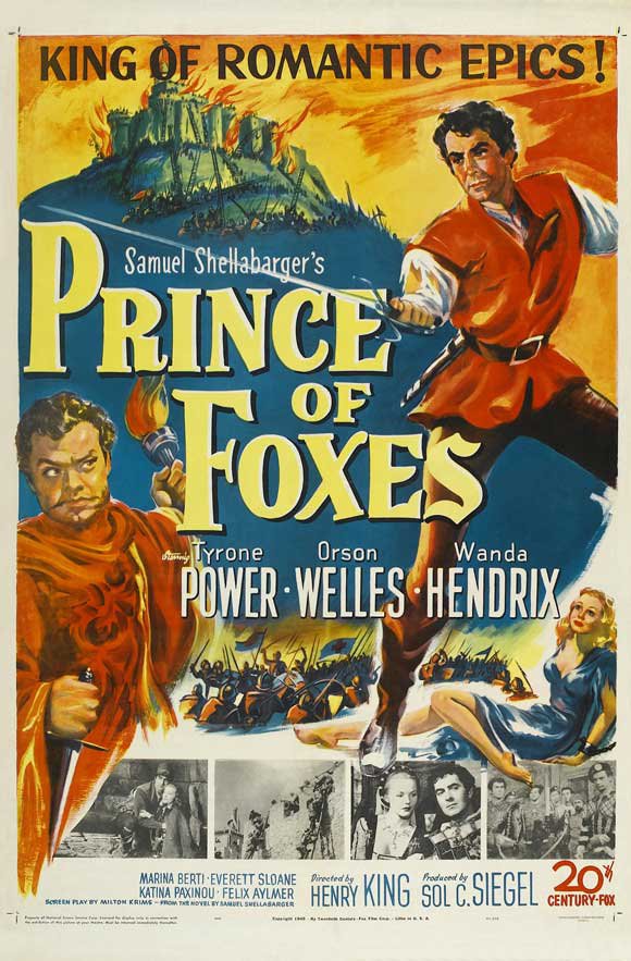 Prince Of Foxes (1949) - Tyrone Power  Colorized Version  DVD