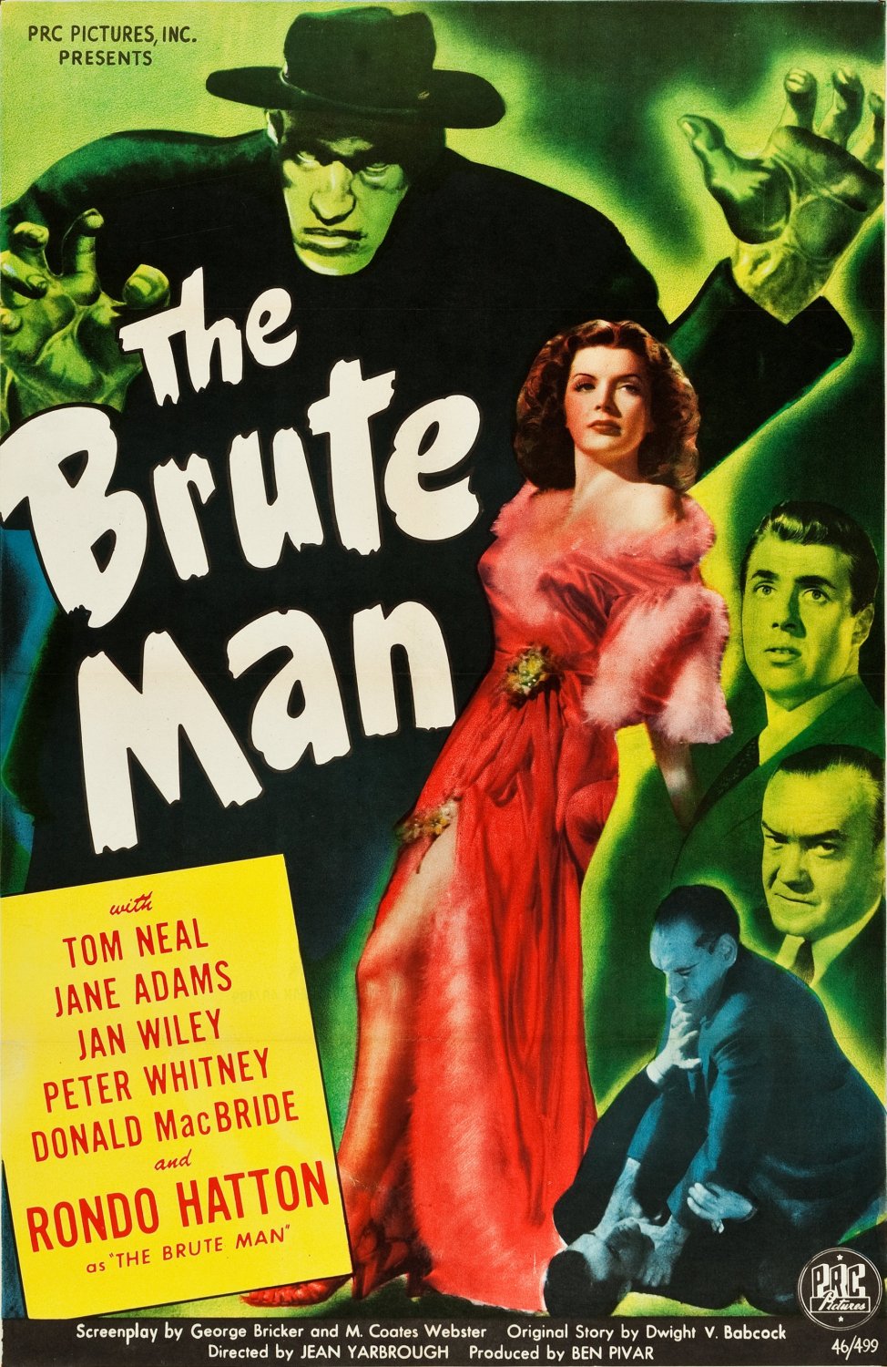 The Brute Man (1946) - Tom Neal  Colorized Version  DVD