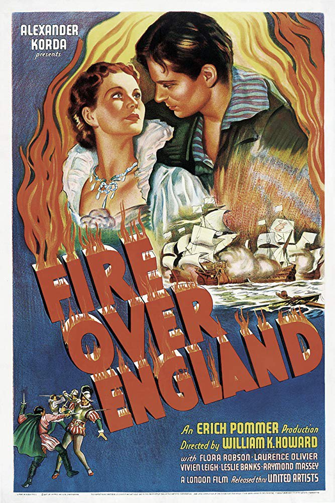 Fire Over England (1937) - Laurence Olivier  Colorized Version  DVD