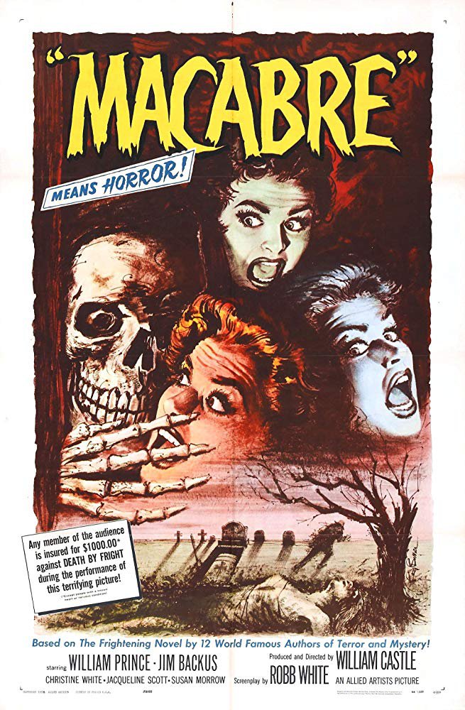 Macabre (1958) - William Prince  Colorized Version DVD