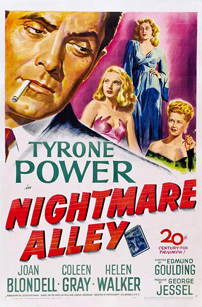 Nightmare Alley (1947) - Tyrone Power  Colorized Version DVD