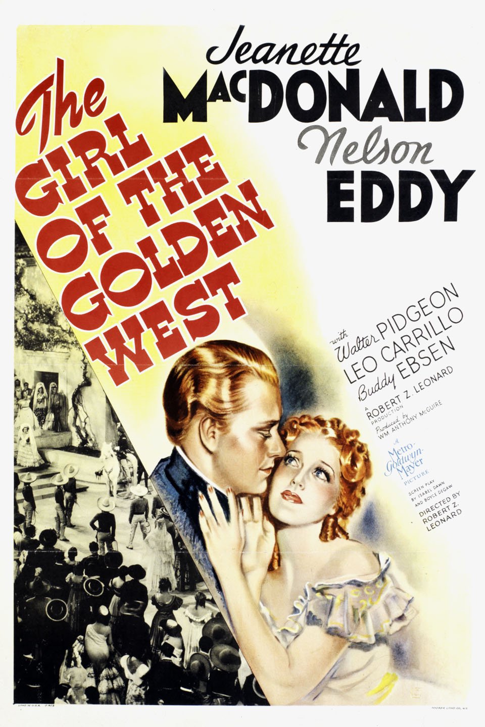 The Girl Of The Golden West (1938) - Jeanette MacDonald  Colorized Version  DVD
