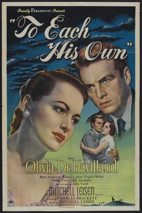 To Each His Own (1946) - Olivia de Havilland  Colorized Version DVD