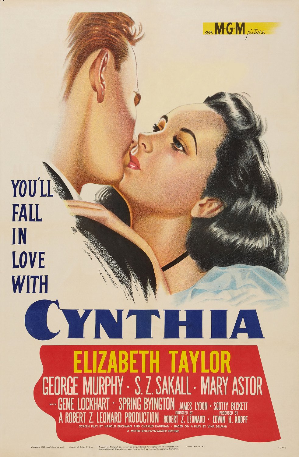 Cynthia (1947) - Elizabeth Taylor  Colorized Version  DVD