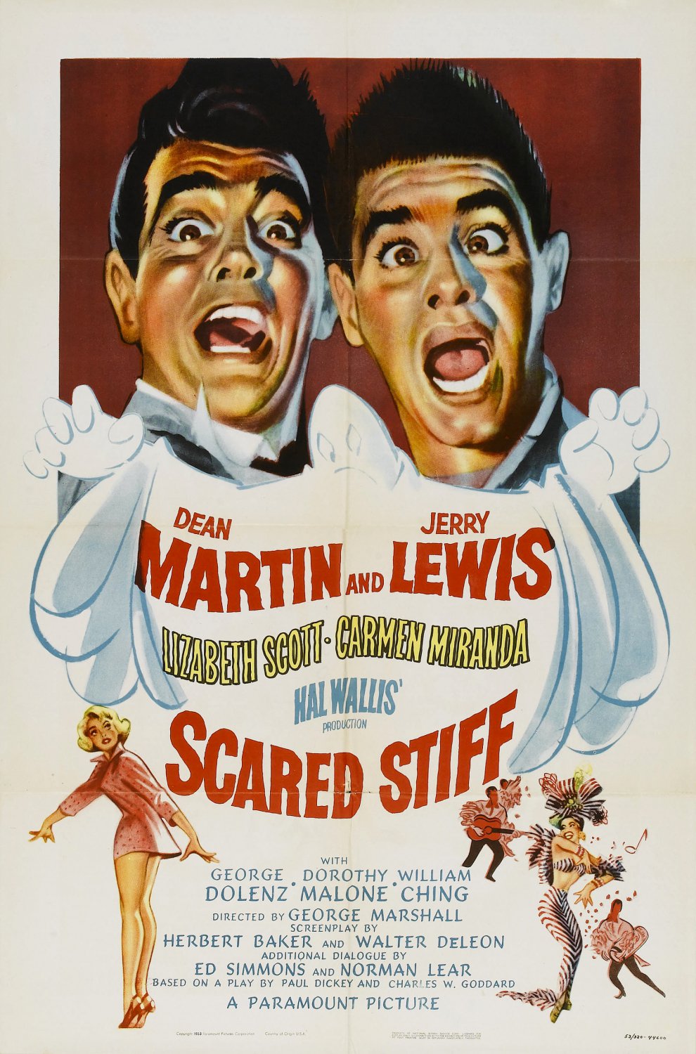 Scared Stiff (1953) - Jerry Lewis  Colorized Version  DVD