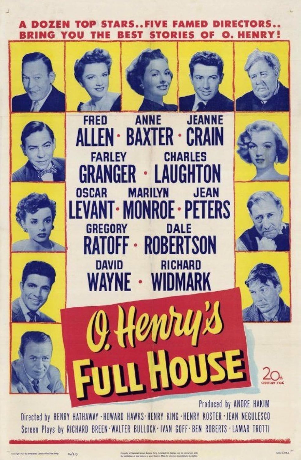 O. Henry&Acirc;&acute;s Full House (1952) - Marilyn Monroe  Colorized Version  DVD