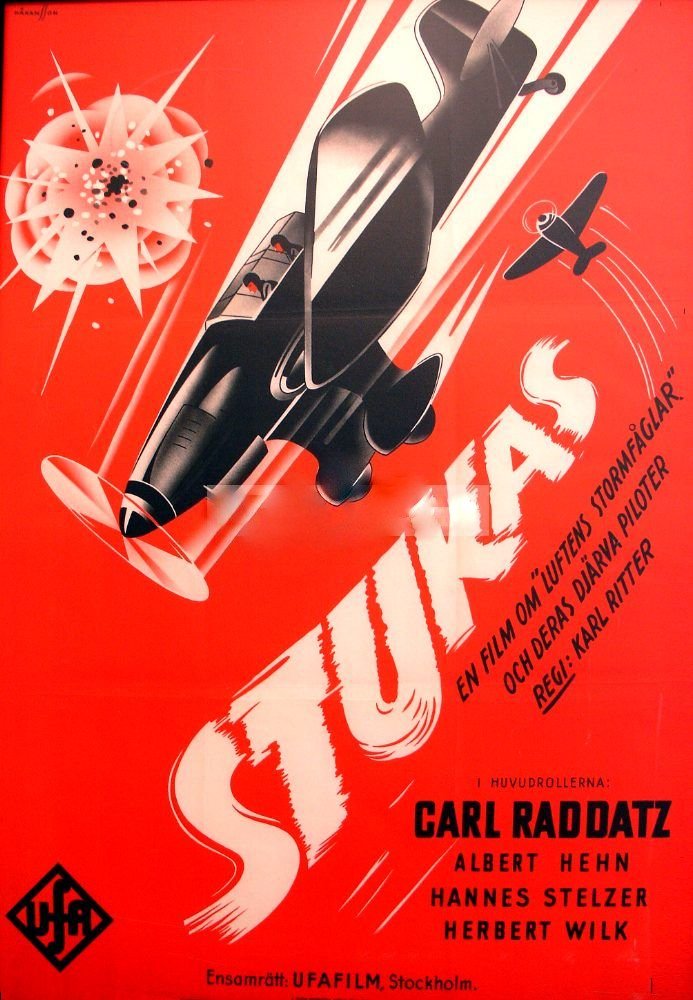 Stukas (1941) - Carl Raddatz  Colorized Version  DVD