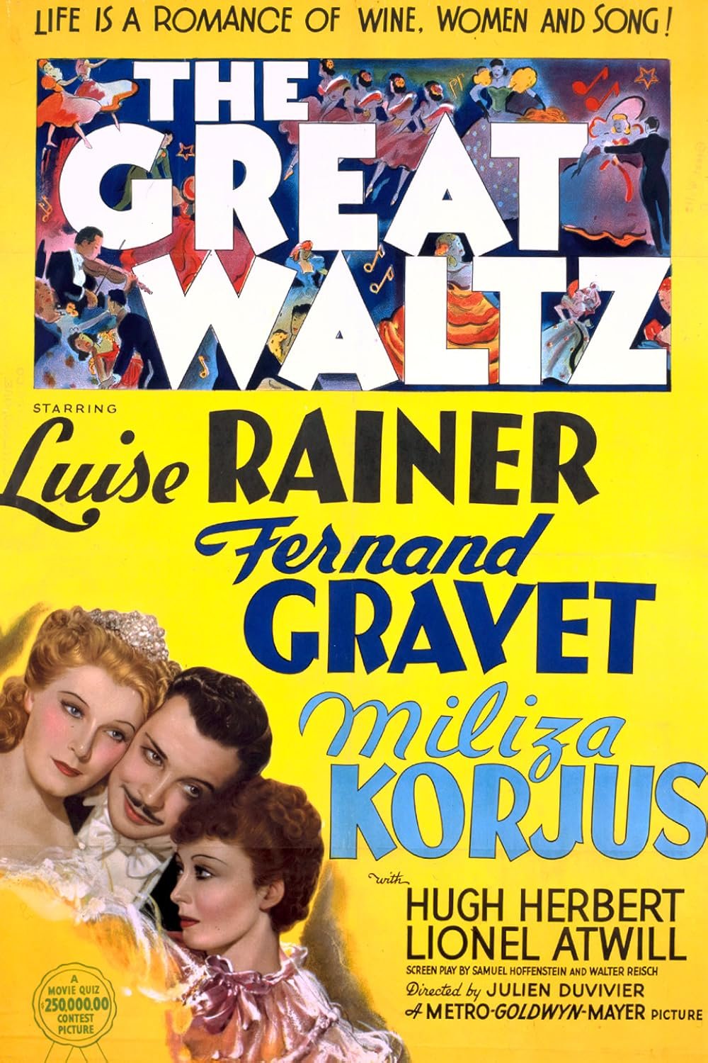 The Great Waltz (1938) - Luise Rainer  Colorized Version  DVD
