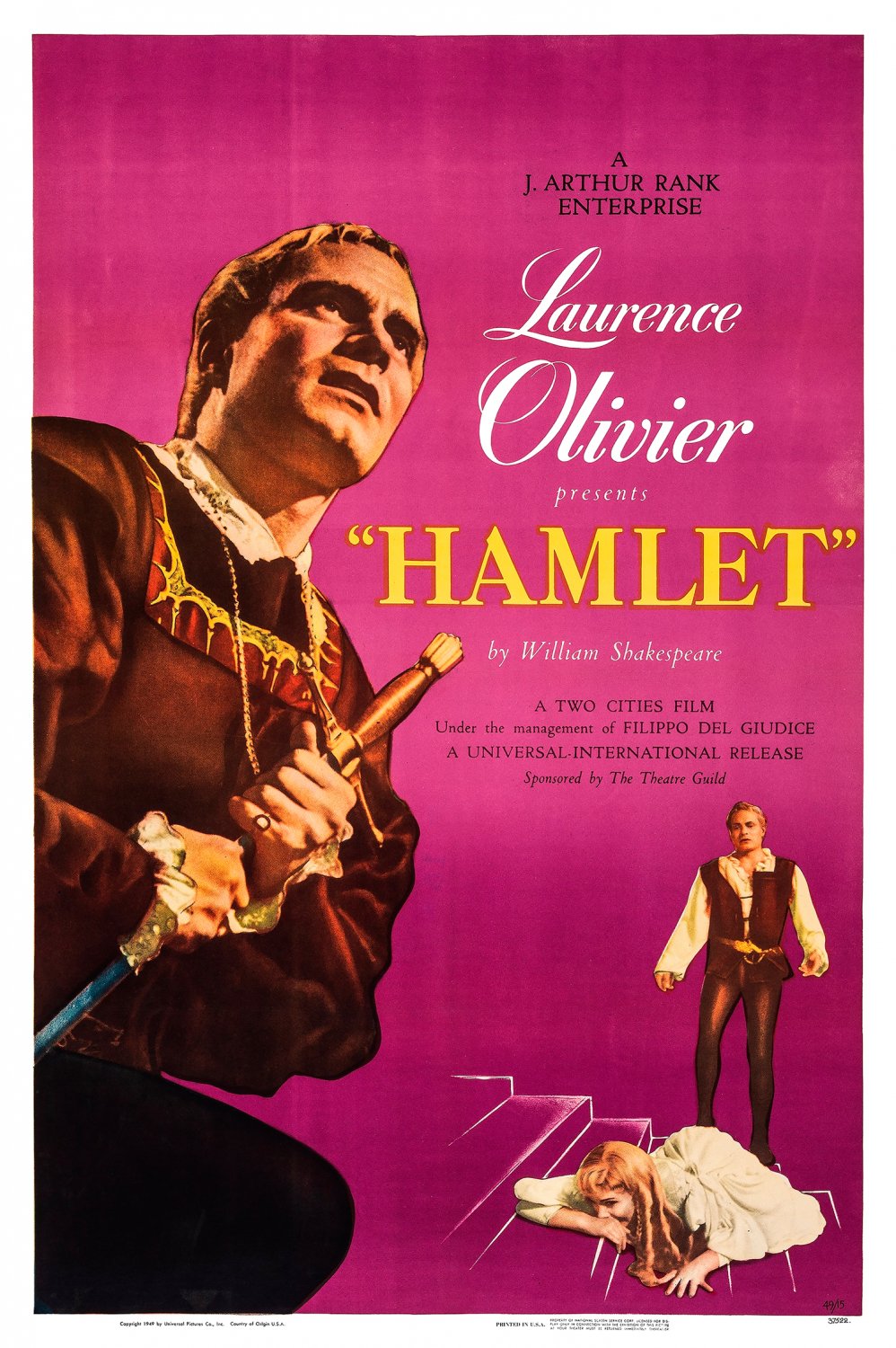 Hamlet (1948) - Laurence Olivier  Colorized Version  DVD