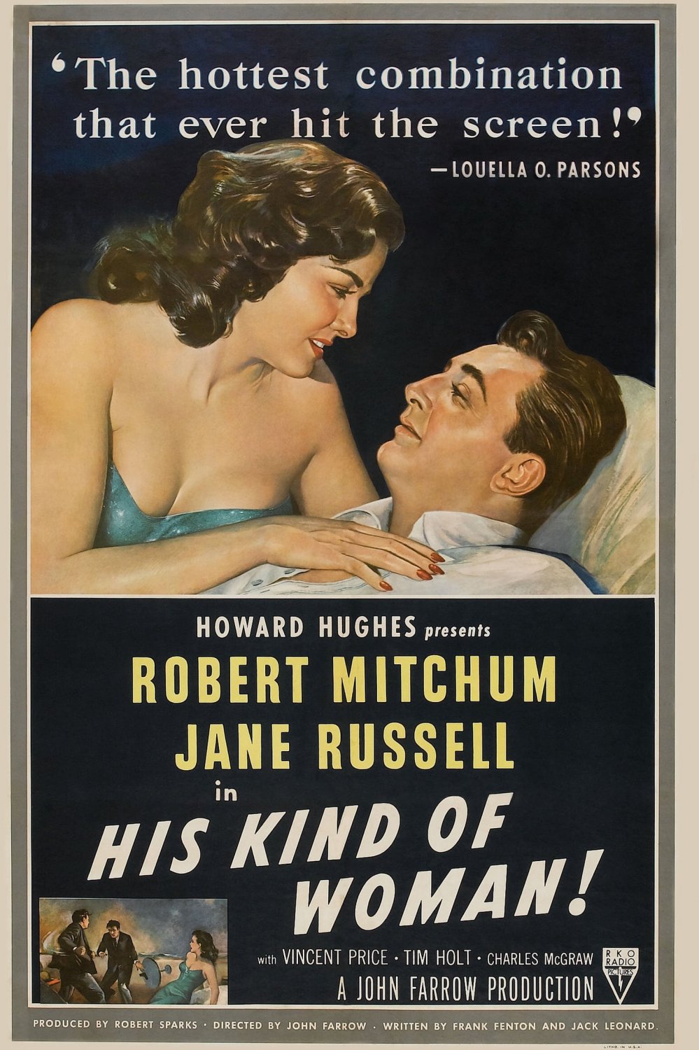 His Kind Of Woman (1951) - Robert Mitchum  Colorized Version  DVD