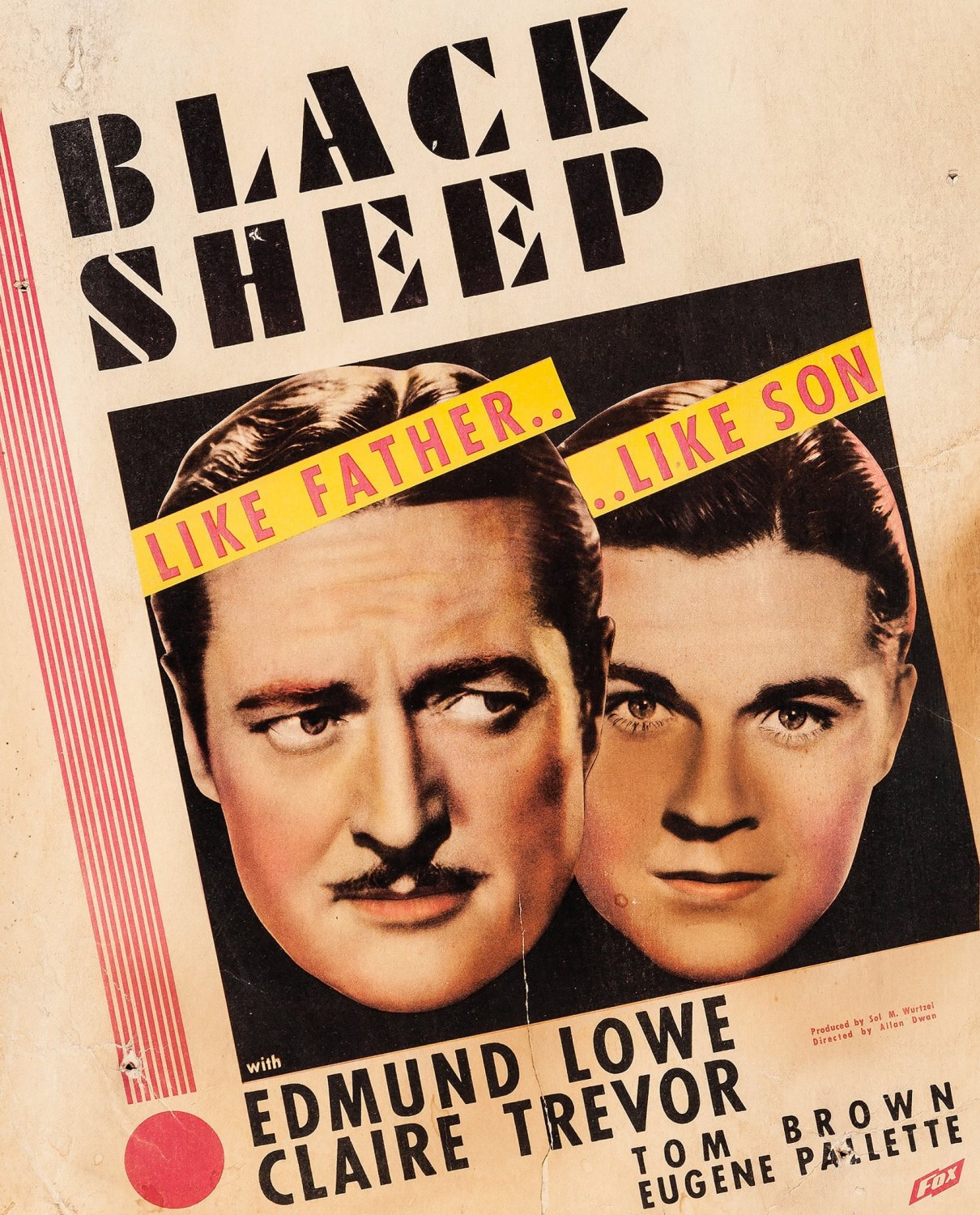 Black Sheep (1935) - Edmund Lowe  Colorized Version  DVD