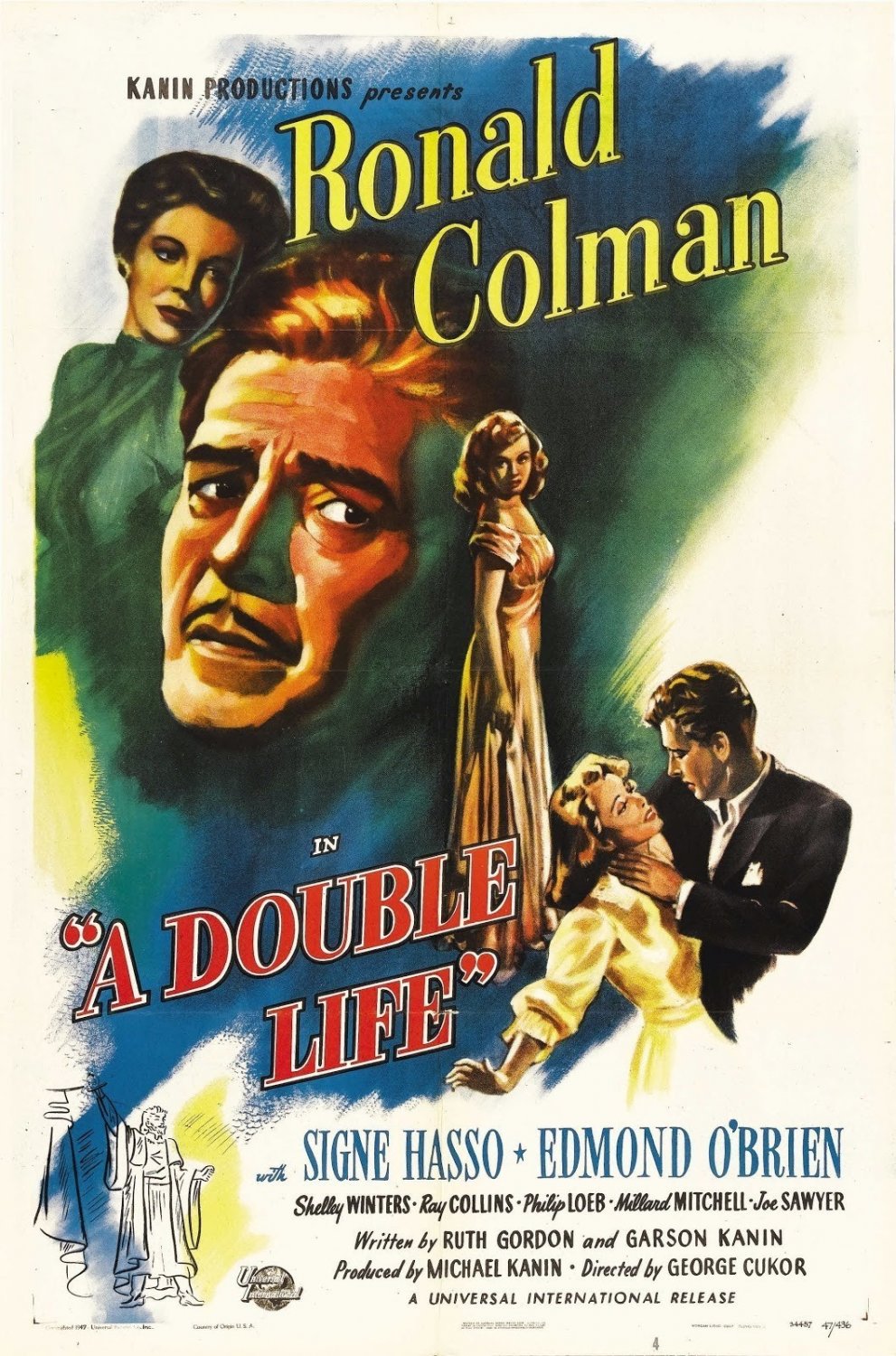 A Double Life (1947) - Ronald Colman  Colorized Version  DVD